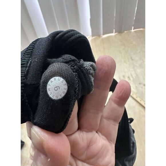 Lululemon Raise The Barre Open Back Strappy Tank Heathered Black Size 6 - Picture 6 of 6